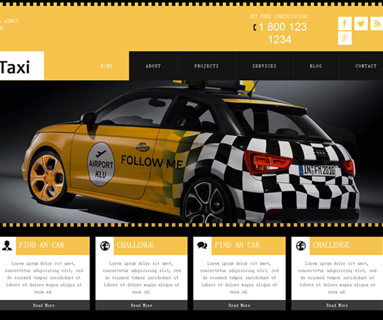 汽车品牌服务行业网站模板